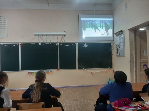 Сегодня для учащихся был организован показ фильма &quot;Финт Боброва&quot;. ?.